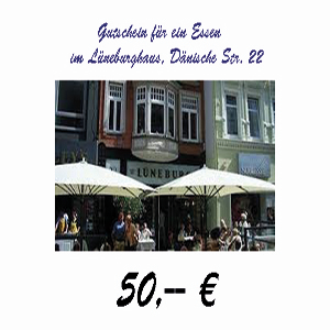 Gutschein für das Lüneburghaus im wert von 50 €