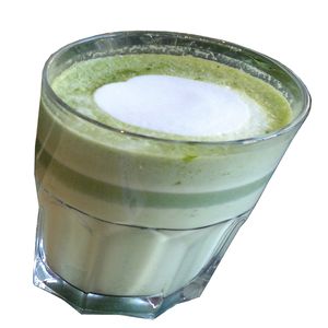 1 Glas Matcha Latte