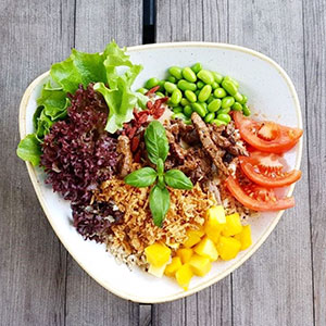 Crunchy Beef o. Chicken Bowl